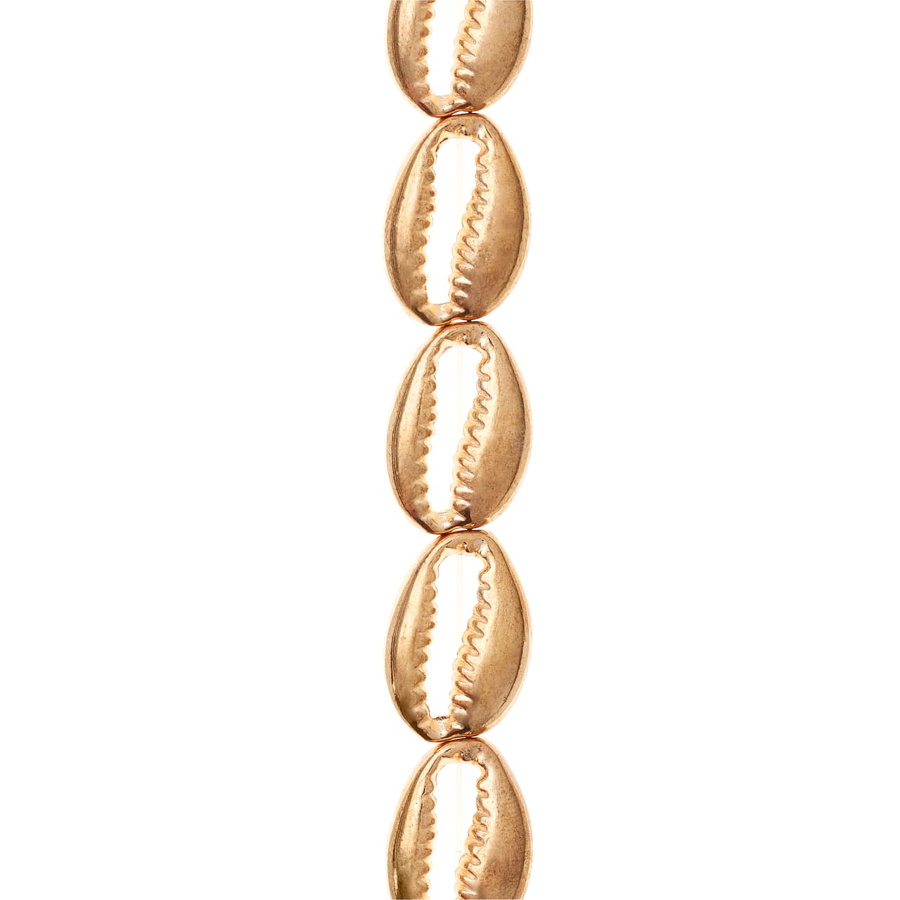Gold Cowrie Shell Beads by Bead Landing&#xAE;, 17mm
